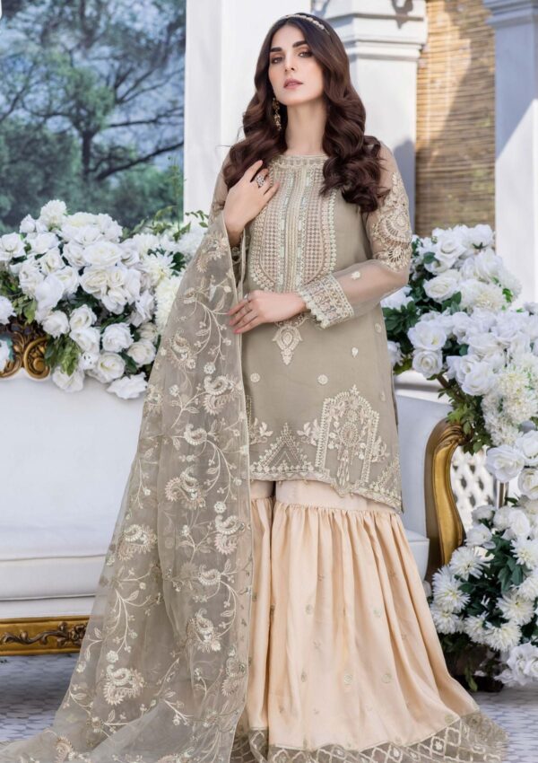 Meem Organza Handwork D 02 Formal Collection