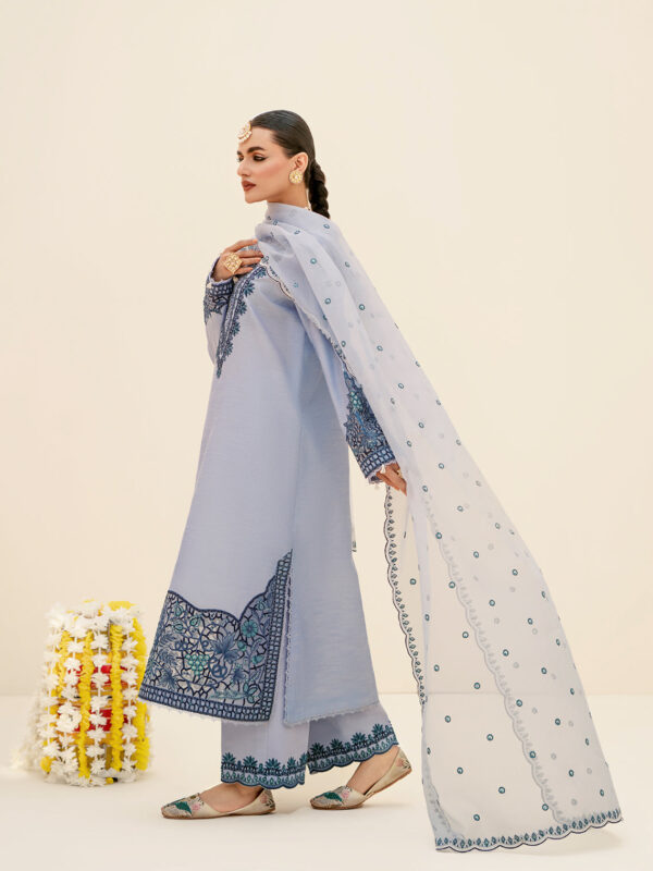 Fozia Khalid Heather Blue Formal Collection