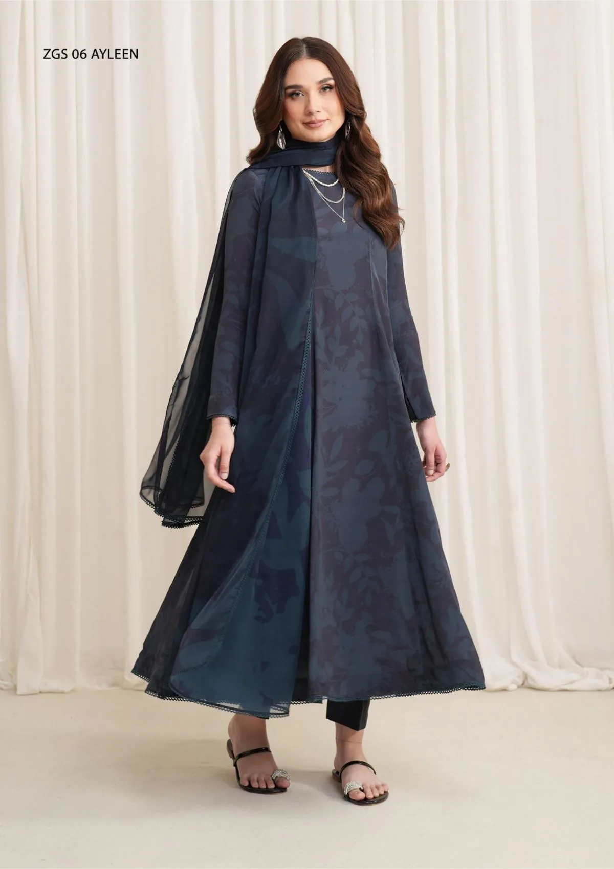 Zarif Georgette Silk D 06