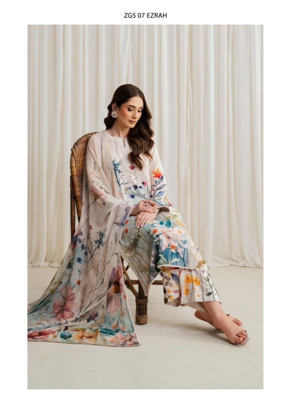 Zarif Georgette Silk D 07 Winter Collection