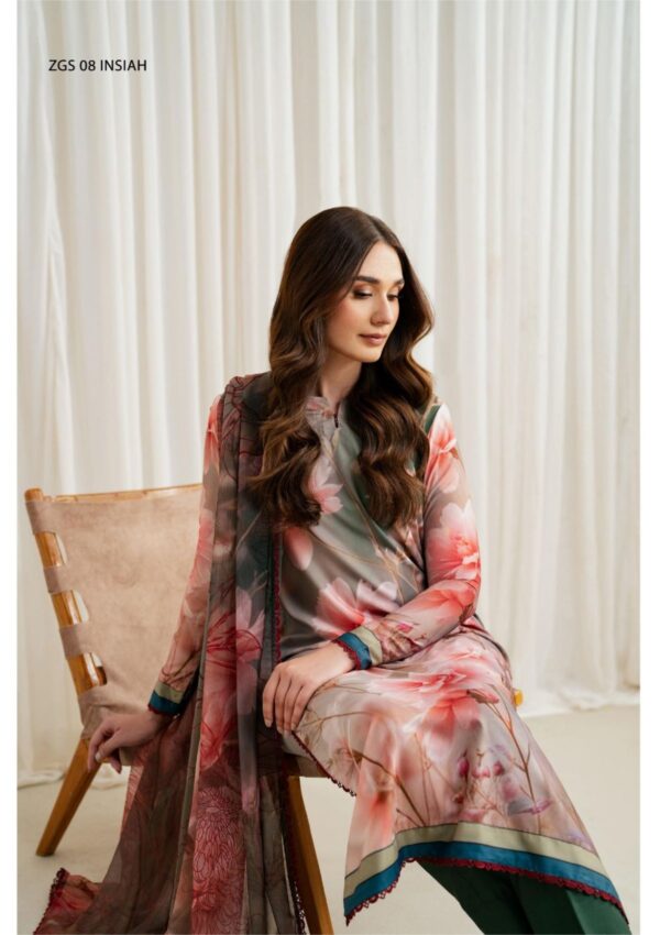 Zarif Georgette Silk D 08 Winter Collection