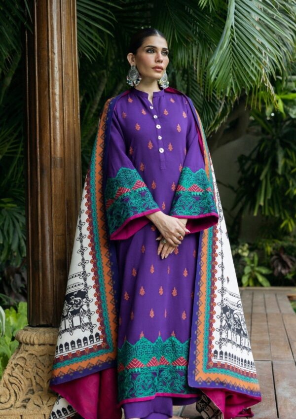 Zainab Chottani Winter Shawls Zc 09 Vaniza Winter Collection