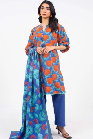 Al Karam Fw Blue Unstitched Winter Collection