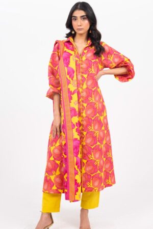 Al Karam Fw Yellow Unstitched Winter Collection