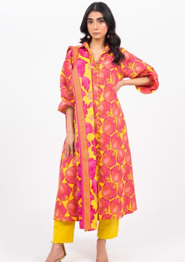 Al Karam Fw Yellow Unstitched Winter Collection