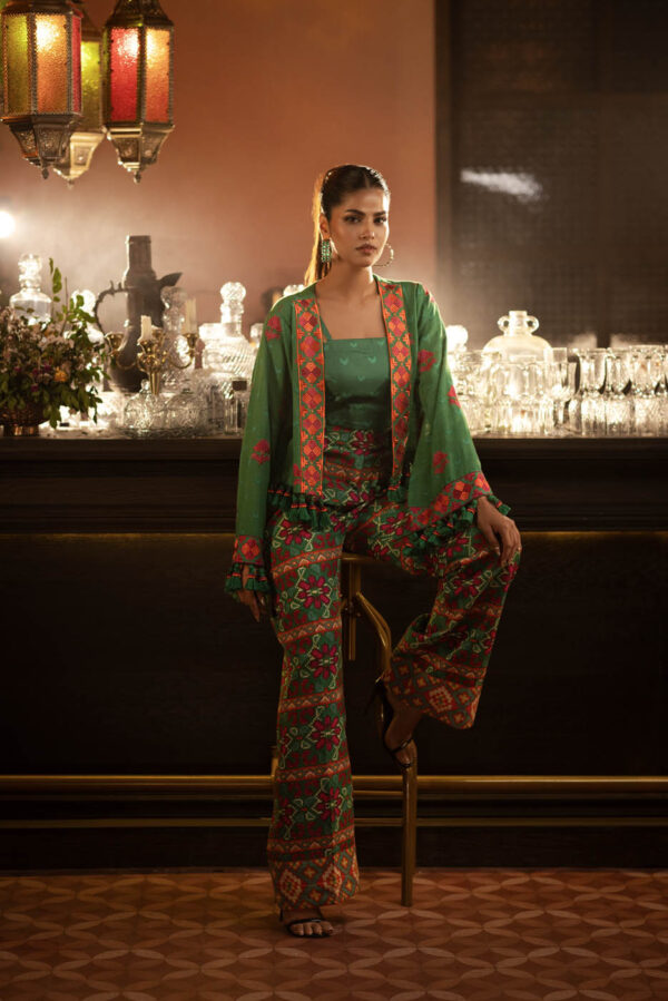 Al Karam Fw11.1 Green Unstitched Winter Collection