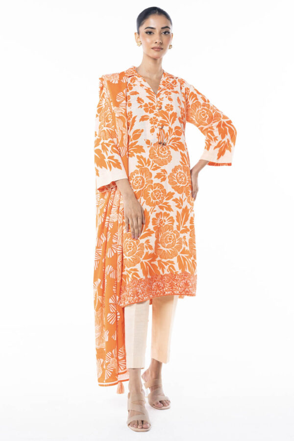 Al Karam Fw12 Orange Unstitched Winter Collection