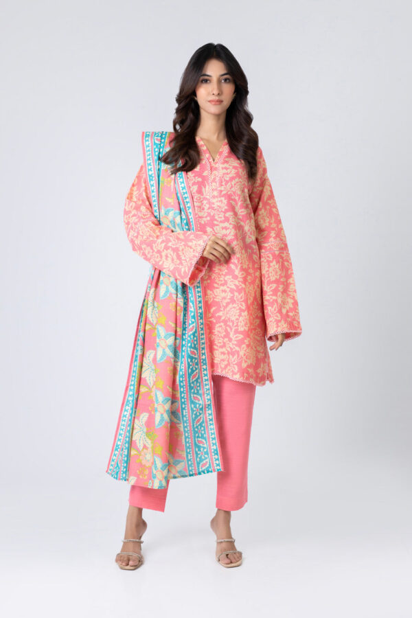 Al Karam Fw23.1 L Pink Unstitched Winter Collection