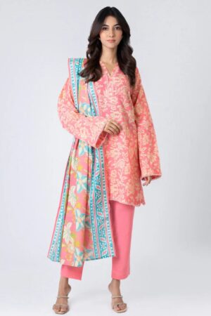 Al Karam Fw23.1 L Pink Unstitched Winter Collection