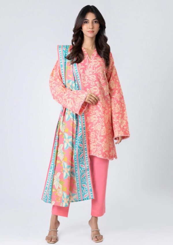 Al Karam Fw23.1 L Pink Unstitched Winter Collection