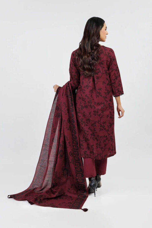 Al Karam Fw27.1 Maroon Unstitched Winter Collection