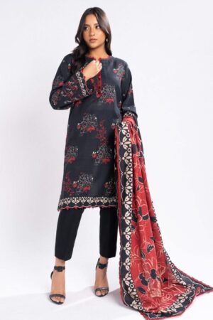 Al Karam Fw46.1 Black Unstitched Winter Collection