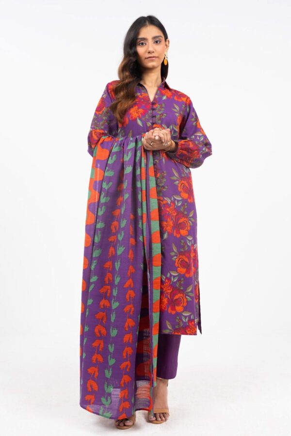 Al Karam Fw50 Puprle Unstitched Winter Collection