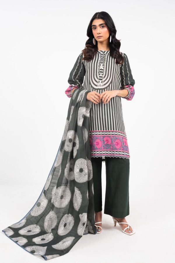 Al Karam Fw53 Black Unstitched Winter Collection