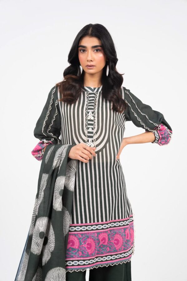 Al Karam Fw53 Black Unstitched Winter Collection