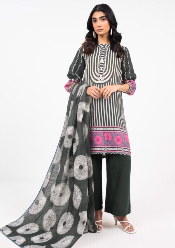 Al Karam Fw53 Black Unstitched Winter Collection