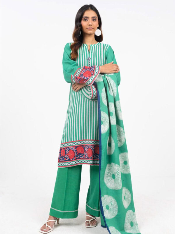 Al Karam Fw53 Green Unstitched Winter Collection