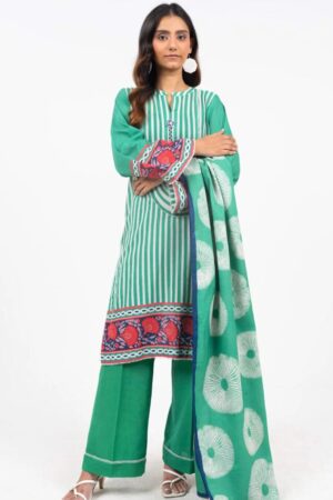 Al Karam Fw53 Green Unstitched Winter Collection