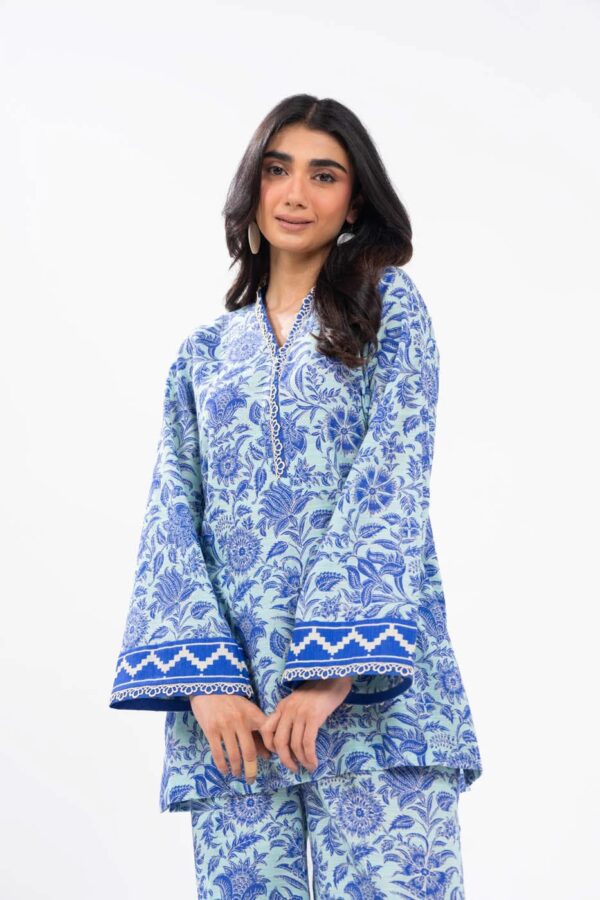 Al Karam Fw55.1 L Blue Unstitched Winter Collection