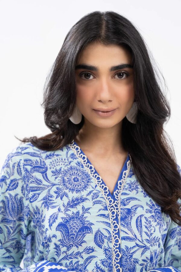 Al Karam Fw55.1 L Blue Unstitched Winter Collection