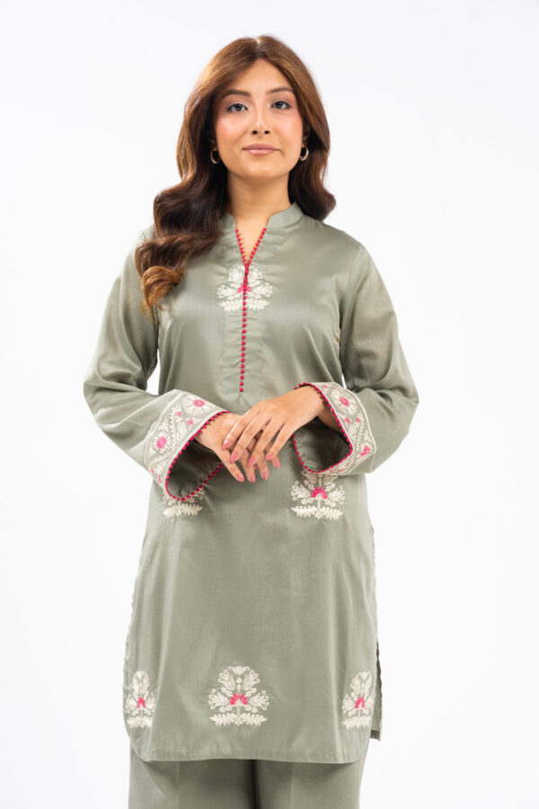 Al Karam Fw56.1 L Green Unstitched Winter Collection