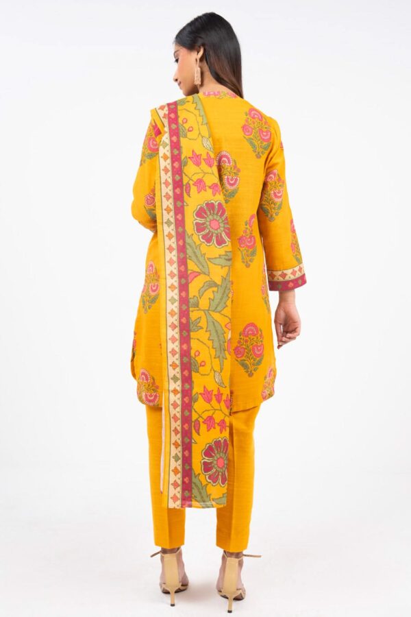 Al Karam Fw60.1 Yellow Unstitched Winter Collection