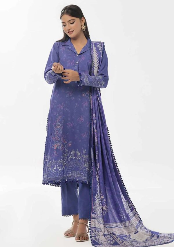 Gul Ahmed 3Pcs Unstitched Ay42001 Winter Collection