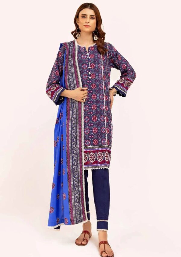 Gul Ahmed 3Pcs Unstitched Lt42008 Winter Collection