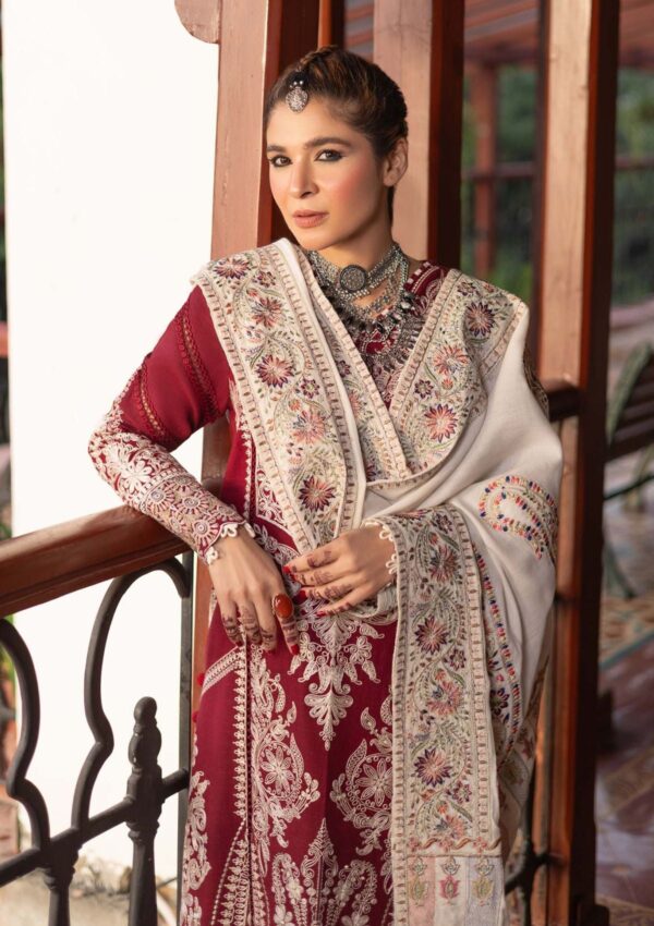 Maryam Hussain Winter Shawl D 8 Jade Winter Collection