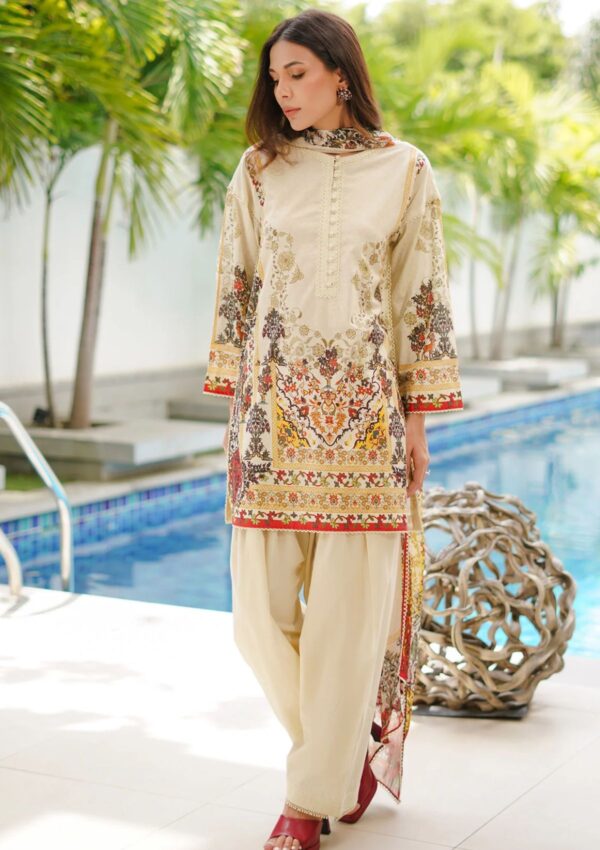 Sahar - Print Edit - 3 Piece - Unstitched - Ca-24-V1-04 Winter Collection