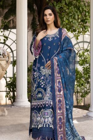 Tessa Embroidered Tjg 01 Zinc Mist Winter Collection