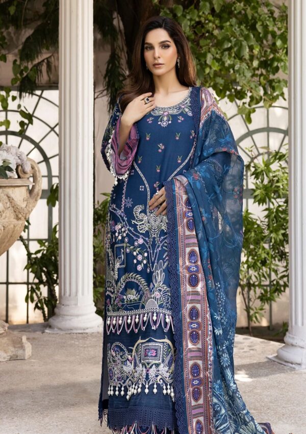 Tessa Embroidered Tjg 01 Zinc Mist Winter Collection