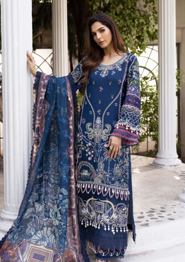 Tessa Embroidered Tjg 01 Zinc Mist Winter Collection