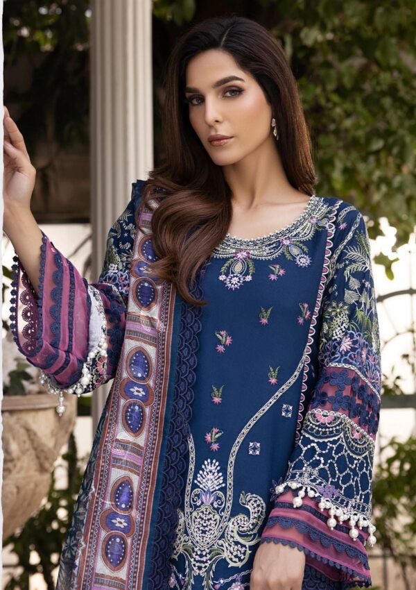 Tessa Embroidered Tjg 01 Zinc Mist Winter Collection