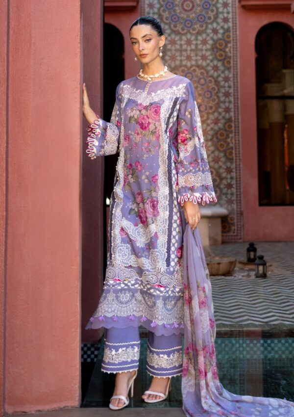 Elaf Premium Signature Embroidered Ets 2a Savannah Lawn Collection