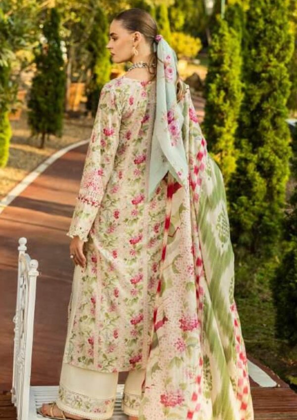 Elaf Premium Print Chikankari Elk 02b Sweet Greens Lawn Collection