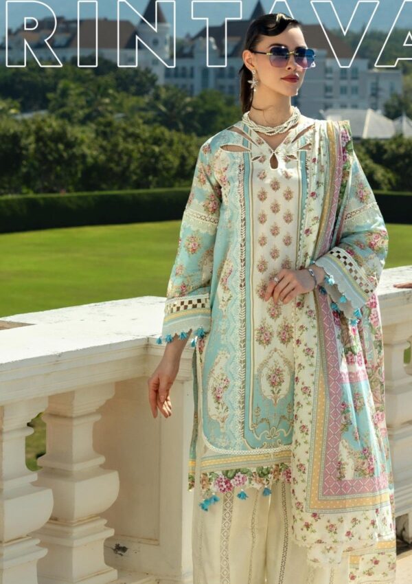 Elaf Premium Prints Epe 03b Dahlia Dream Lawn Collection