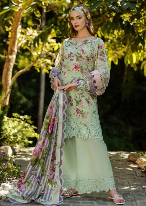 Elaf Premium Print Chikankari Elk 03a Floreale Lawn Collection