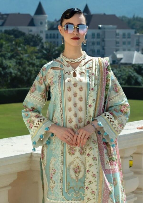 Elaf Premium Prints Epe 03b Dahlia Dream Lawn Collection