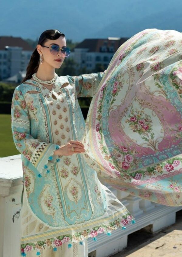 Elaf Premium Prints Epe 03b Dahlia Dream Lawn Collection