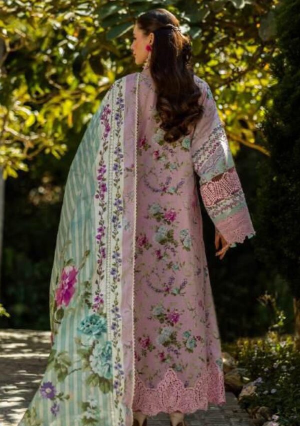 Elaf Premium Print Chikankari Elk 03b Princess Rose Lawn Collection