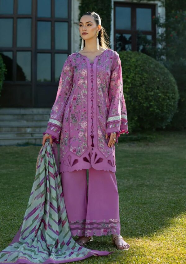 Elaf Premium Prints Epe 04b Fuchsia Fantasy Lawn Collection