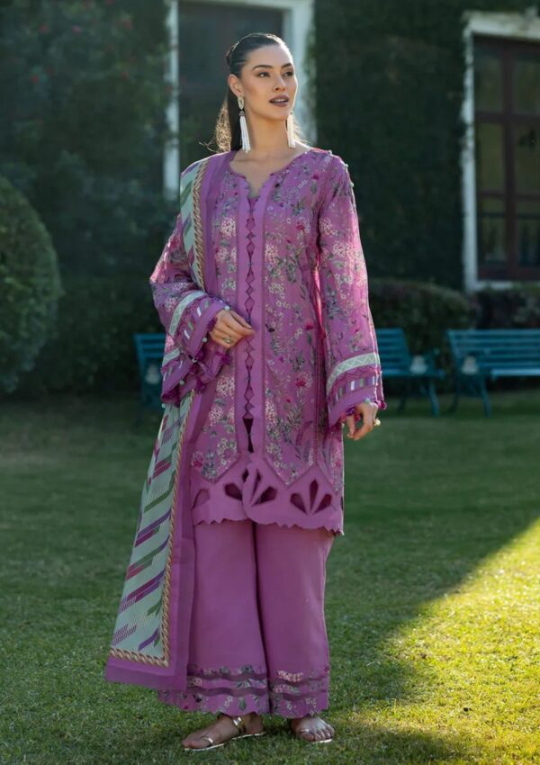 Elaf Premium Prints Epe 04b Fuchsia Fantasy Lawn Collection