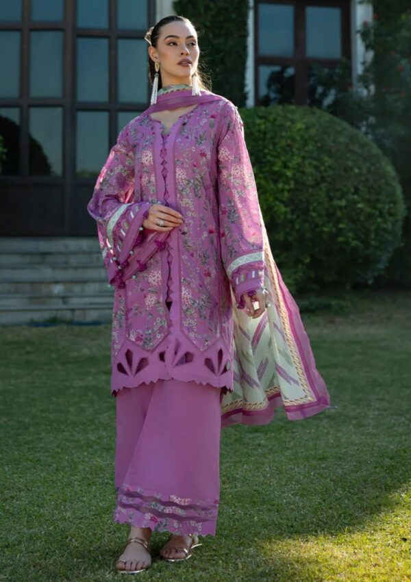 Elaf Premium Prints Epe 04b Fuchsia Fantasy Lawn Collection