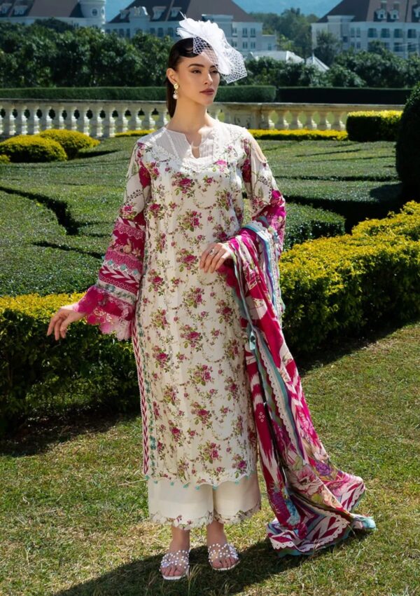 Elaf Premium Prints Epe 05a Queen Garnet Lawn Collection