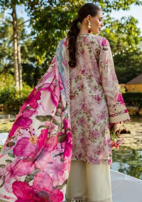 Elaf Premium Print Chikankari Elk 06b Roses & Whites Lawn Collection