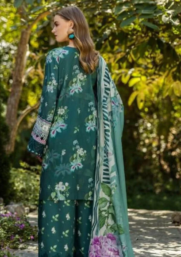 Elaf Premium Print Chikankari Elk 07b Jade Embrace Lawn Collection