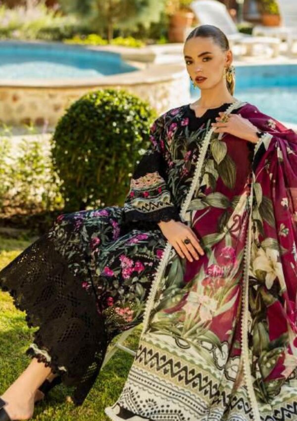 Elaf Premium Print Chikankari Elk 08a Vista Lawn Collection