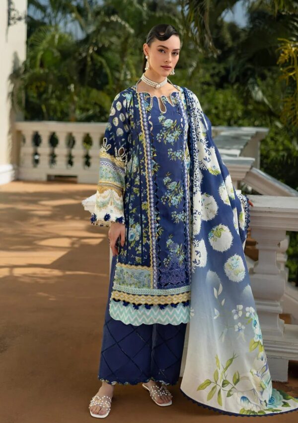 Elaf Premium Prints Epe 06b Ocean's Embrace Lawn Collection