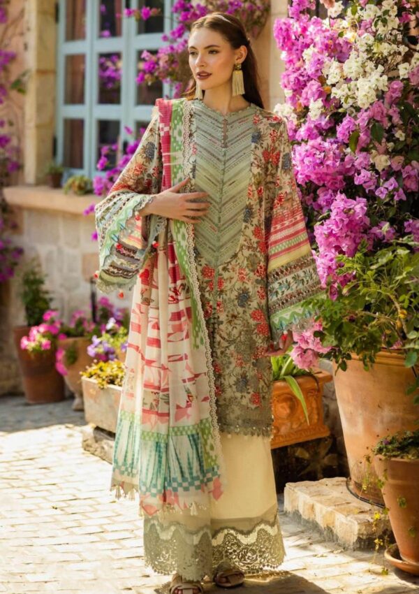 Elaf Premium Print Chikankari Elk 01b Giardino Lawn Collection